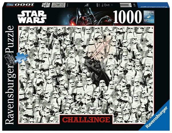 Ravensburger Puzzle 14989 - 1000 Teile - Challenge - Star Wars - Darth Vader und seine Klonkrieger