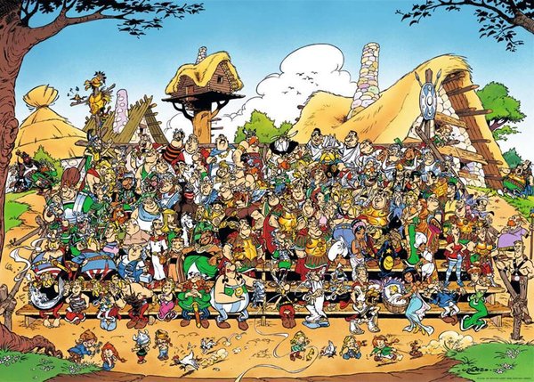 Ravensburger Puzzle 15434 - 1000 Teile - Asterix - Familienfoto