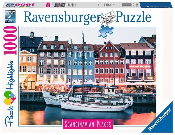 Ravensburger Puzzle 16739 - 1000 Teile - Scandinavian Places - Kopenhagen - Dänemark