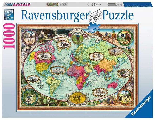 Ravensburger Puzzle 16995 - 1000 Teile - Mit dem Fahrrad um die Welt