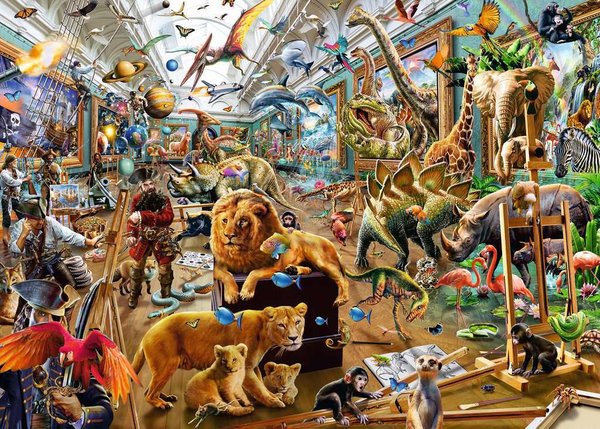 Ravensburger Puzzle 16996 - 1000 Teile - Chaos in der Galerie
