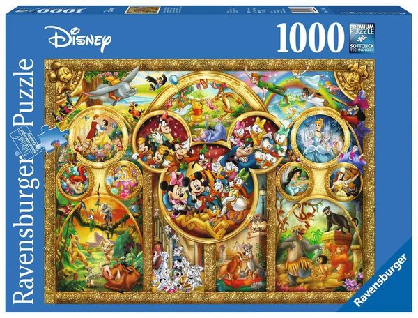 Ravensburger Puzzle 15266 - 1000 Teile - Disney Classics - Die schönsten Disney Themen