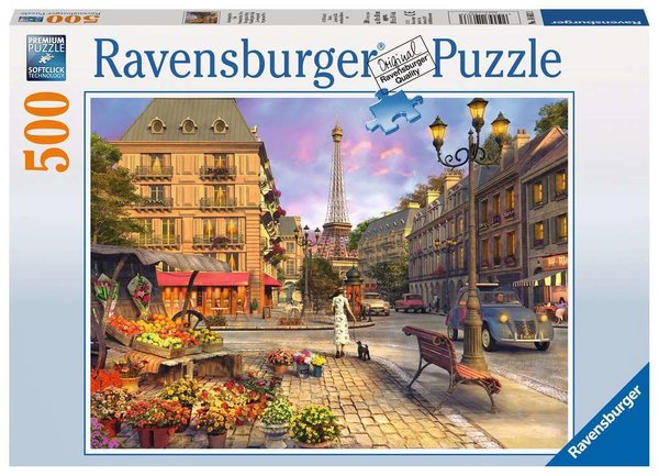 Ravensburger Puzzle 14683 - 500 Teile - Spaziergang durch Paris