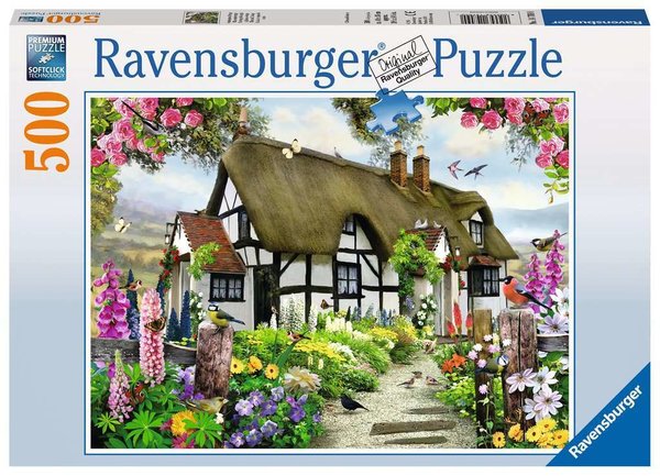 Ravensburger Puzzle 14709 - 500 Teile - Verträumtes Cottage