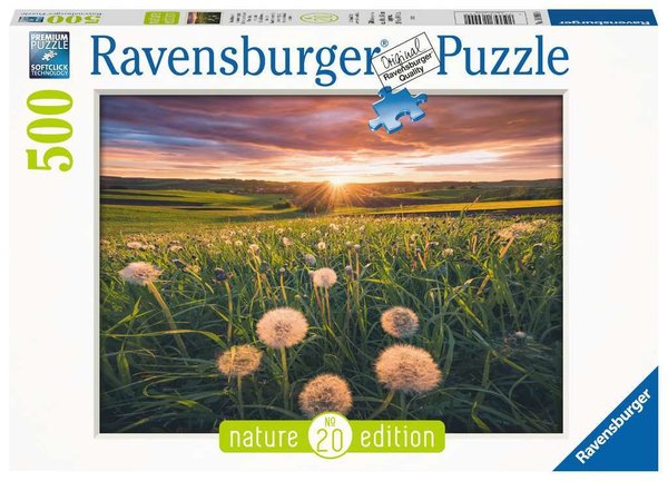 Ravensburger Puzzle 16990 - 500 Teile - Nature Edition Nr.20 - Pusteblumen im Sonnenuntergang