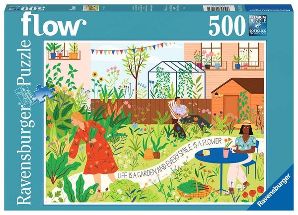 Ravensburger Puzzle 17123 - 500 Teile - Flow - Life is a Garden