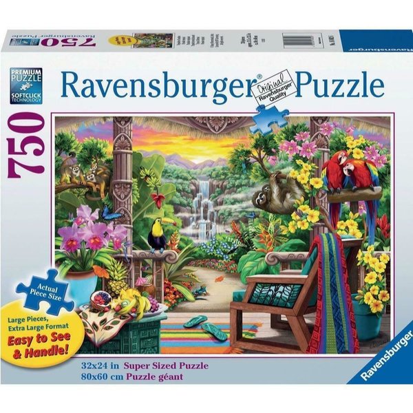 Ravensburger Puzzle 16802 - 750 Teile - Large - Tropical Retreat  - Rarität