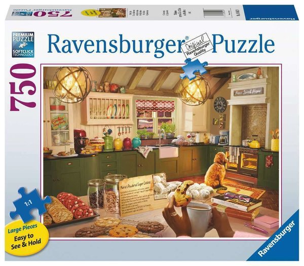 Ravensburger Puzzle 16942 - 750 Teile - Large - Cozy Kitchen / In der Küche - Rarität