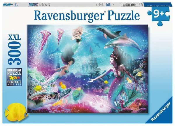 Ravensburger Puzzle 13296 - 300 Teile - Im Reich der Meerjungfrau - Rarität
