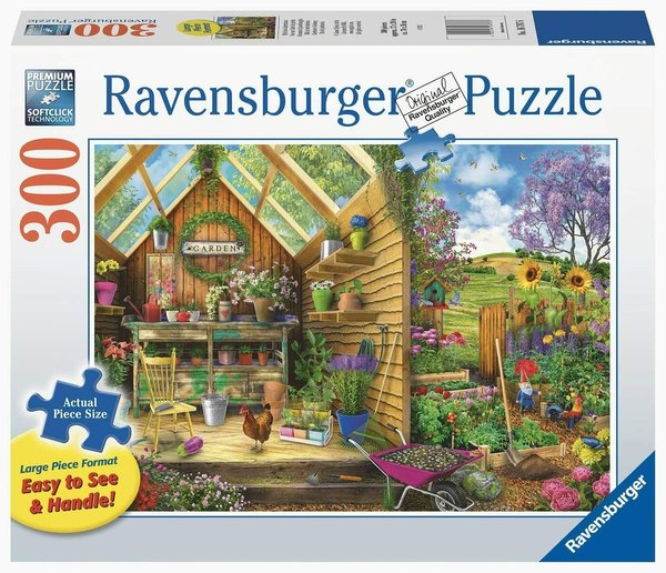 Ravensburger Puzzle 16787 - 300 Teile - Large - Gardener's Getaway - Rarität