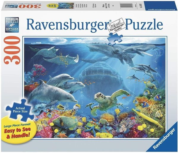 Ravensburger Puzzle 16829 - 300 Teile - Large - Life Underwater / Unter dem Meer - Rarität