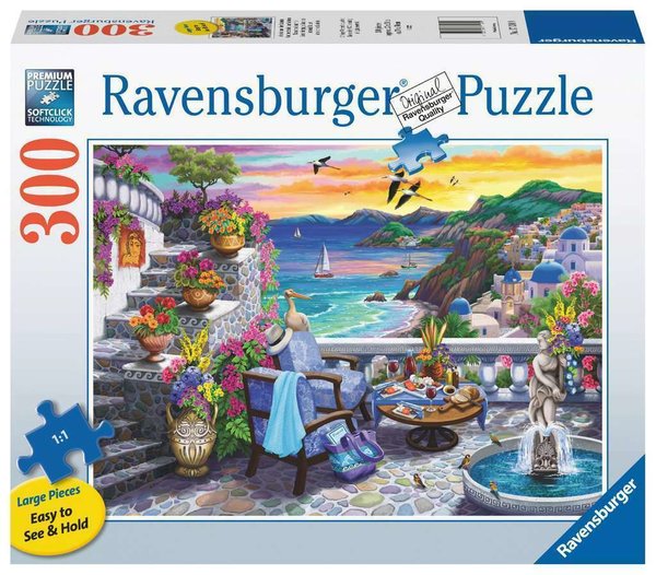 Ravensburger Puzzle 17130 - 300 Teile - Large - Santorini Sunset / Abendsonne über Santorini