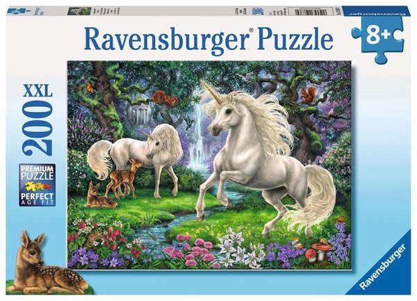 Ravensburger Puzzle 12838 - 200 Teile - Geheimnisvolle Einhörner