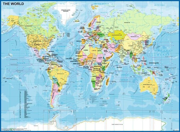 Ravensburger Puzzle 12890 - 200 Teile - Die Welt - Weltkarte