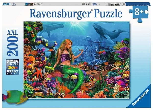 Ravensburger Puzzle 12987 - 200 Teile - Die Meereskönigin - Meerjungfrau