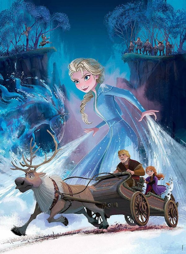 Ravensburger Puzzle 12865 - 200 Teile - Disney - Frozen II - Zauberhafter Wald - Rarität