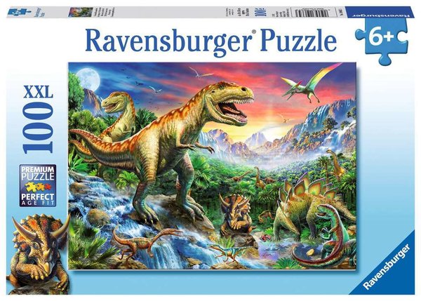 Ravensburger Puzzle 10665 - 100 Teile - Bei den Dinosauriern