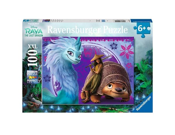 Ravensburger Puzzle 12920 - 100 Teile - Disney - Die fantastische Welt von Raya - The Last Dragon