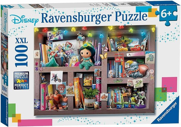 Ravensburger Puzzle 10410 - 100 Teile - Disney - The Collector's Display - Rarität