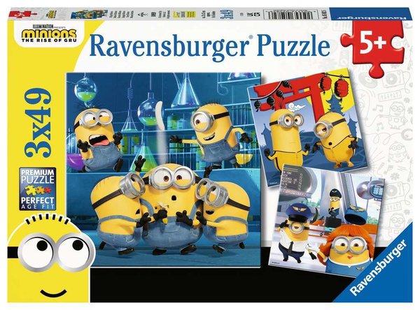 Ravensburger Puzzle 05082 - 3 x 49 Teile - Witzige Minions