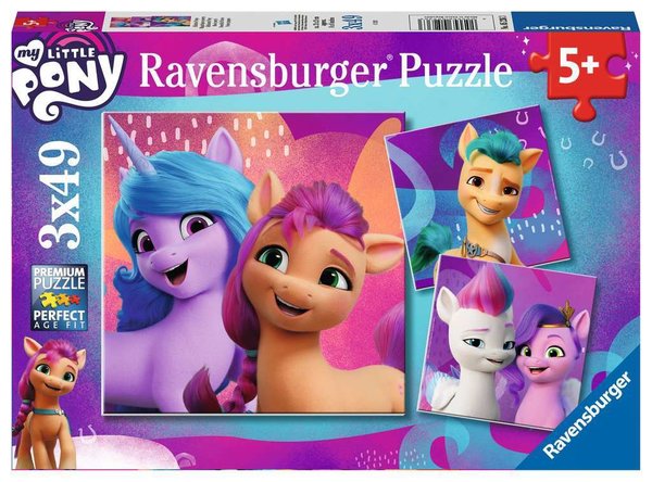 Ravensburger Puzzle 05236 - 3 x 49 Teile - My Little Pony - Movie
