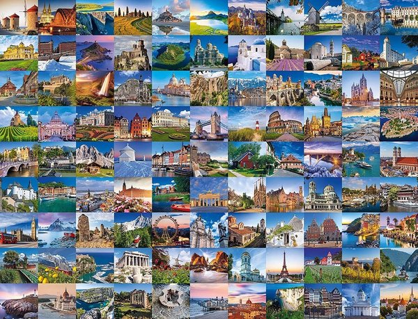 Ravensburger Puzzle 80487 - 2000 Teile - 99 Places in Europe - Rarität
