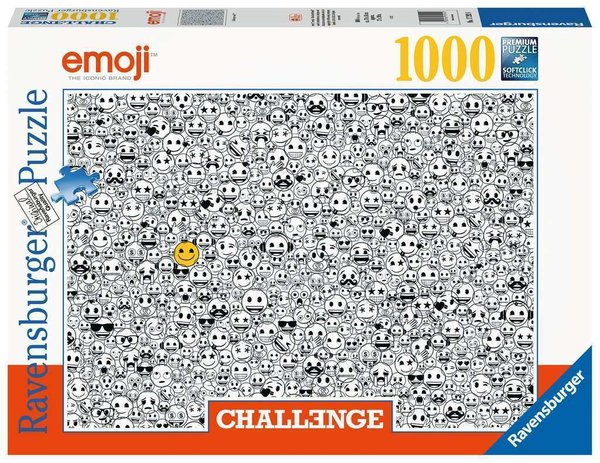 Ravensburger Puzzle 17292 - 1000 Teile - Challenge - Emoji - Rarität