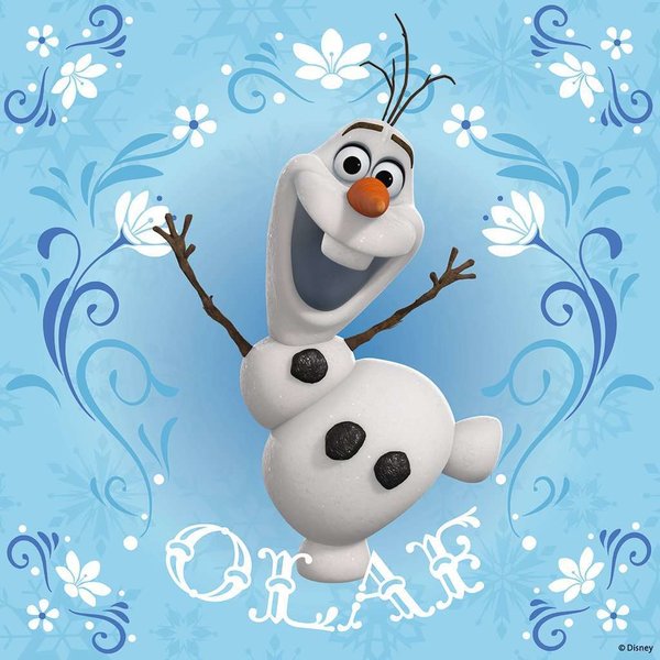 Ravensburger Puzzle 09269 - 3 x 49 Teile - Disney Frozen - Elsa, Anna & Olaf
