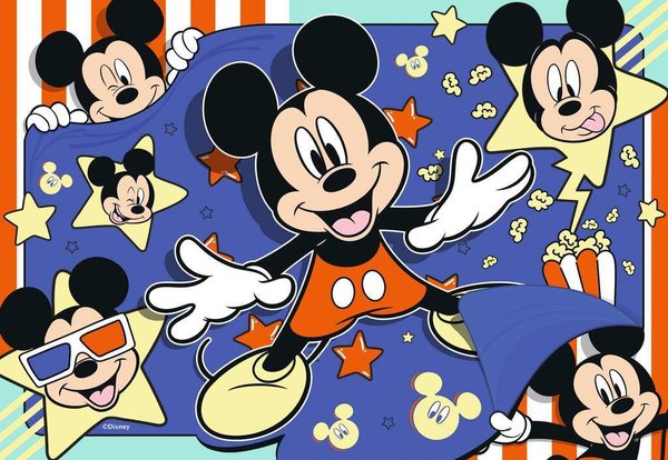 Ravensburger Puzzle 05278 - 2 x 24 Teile - Disney Mickey Mouse - Film ab!