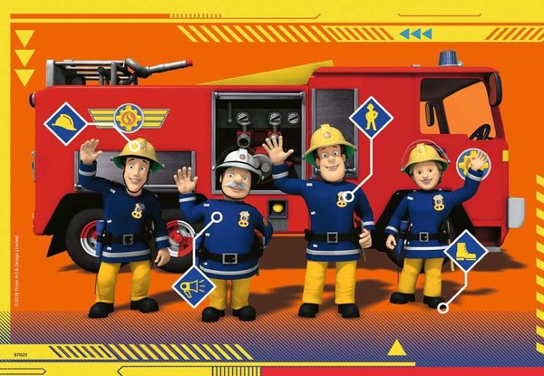 Ravensburger Puzzle 07826 - 2 x 24 Teile - Feuerwehrmann Sam - Wasser marsch mit Sam
