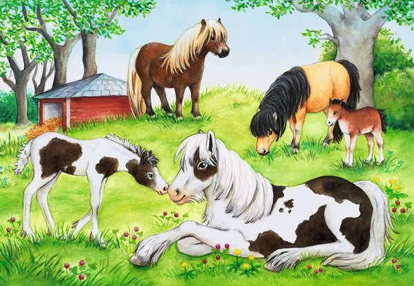 Ravensburger Puzzle 08882 - 2 x 24 Teile - Welt der Pferde