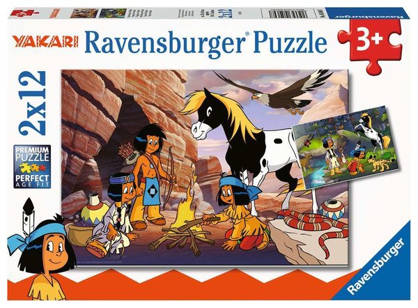Ravensburger Puzzle 05069 - 2 x 12 Teile - Unterwegs mit Yakari