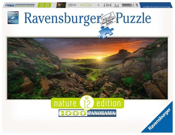 Ravensburger Puzzle 15094 - 1000 Teile - Panorama - Nature Edition Nr.12 - Sonne über Island
