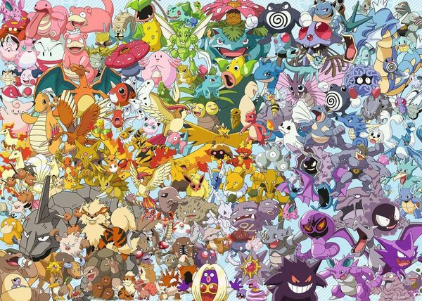 Ravensburger Puzzle 15166 - 1000 Teile - Challenge -  Pokémon