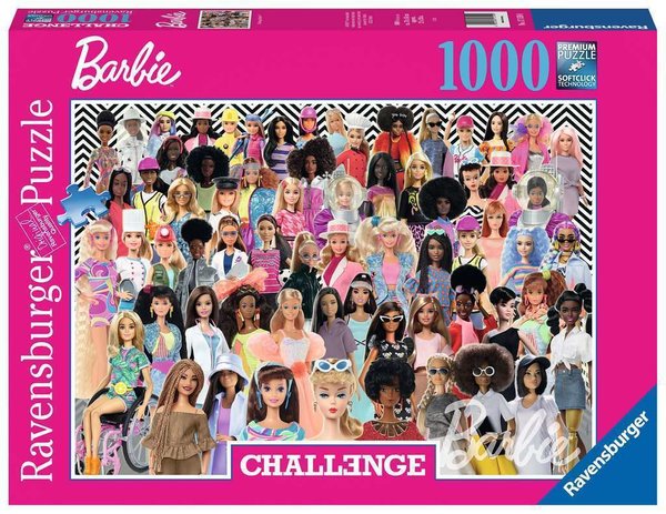 Ravensburger Puzzle 17159 - 1000 Teile - Challenge - Barbie