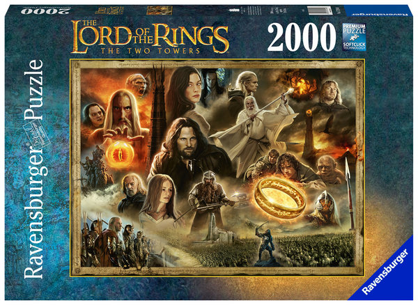 Ravensburger Puzzle 17294 - 2000 Teile - Lord of the Rings - The Two Towers - Rarität