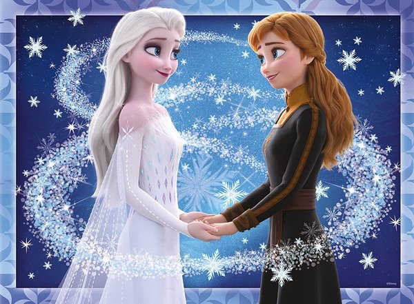Ravensburger Puzzle 80531 - 500 Teile - Star Line - Disney Frozen - Die Schwestern Anna & Elsa