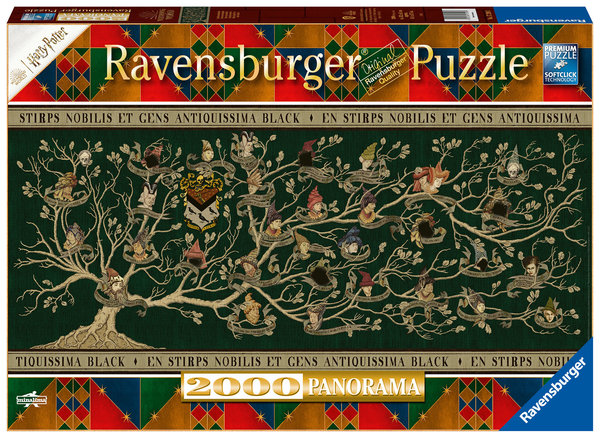 Ravensburger Panorama Puzzle 17299 - 2000 Teile - Harry Potter - Familienstammbaum