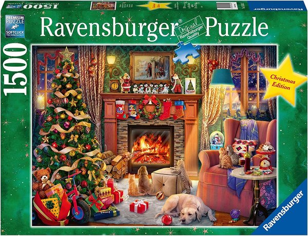 Ravensburger Christmas Puzzle 16558 - 1500 Teile - Heiligabend