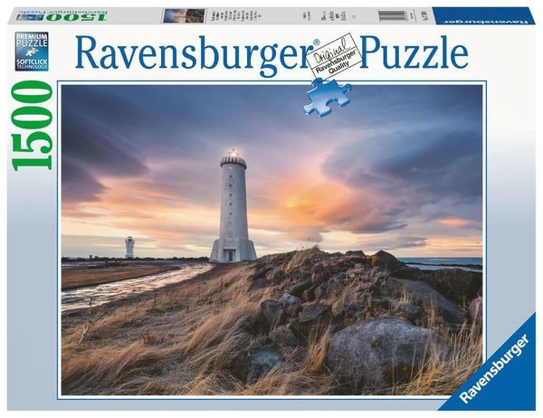 Ravensburger Puzzle 17106 - 1500 Teile - Leuchtturm von Akranes - Island