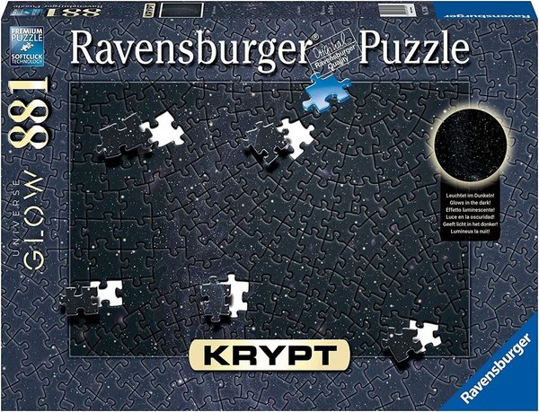 Ravensburger Puzzle 17280 - 881 Teile - Krypt - Universe Glow