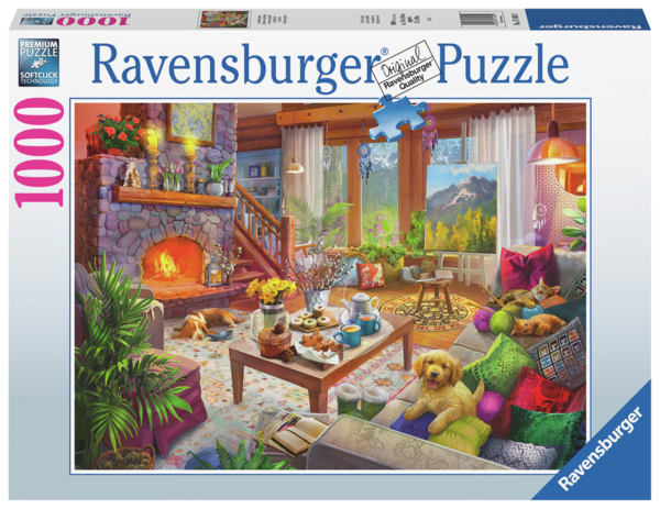 Ravensburger Puzzle 17495 - 1000 Teile - Cozy Cabin