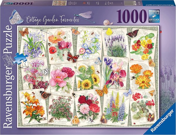 Ravensburger Puzzle 17485 - 1000 Teile - Anne Searle - Garden Flowers