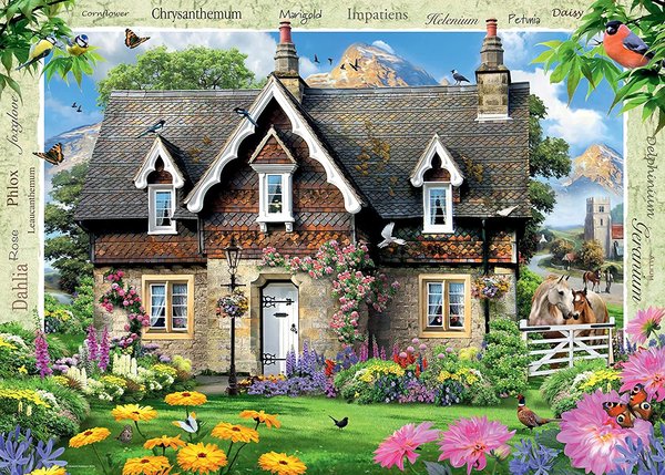 Ravensburger Puzzle 17489 - 1000 Teile - Country Cottage Collection 15 - Hillside Cottage