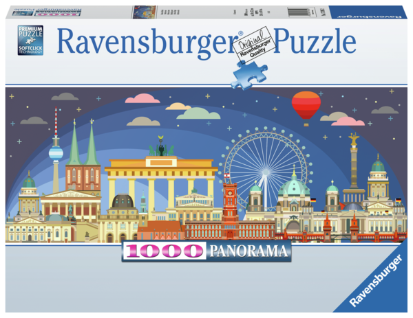 Ravensburger Puzzle 17395 - 1000 Teile - Panorama - Nachts in Berlin