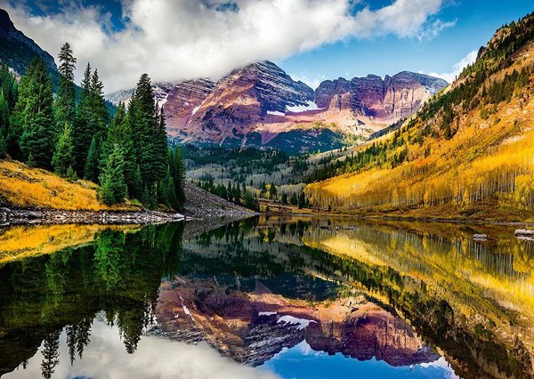 Ravensburger Puzzle 17317 - 1000 Teile - Beautiful Mountains - Aspen Colorado