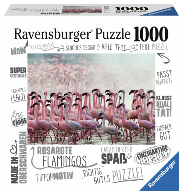 Ravensburger Puzzle 17525 - 1000 Teile - Rosarote Flamingos