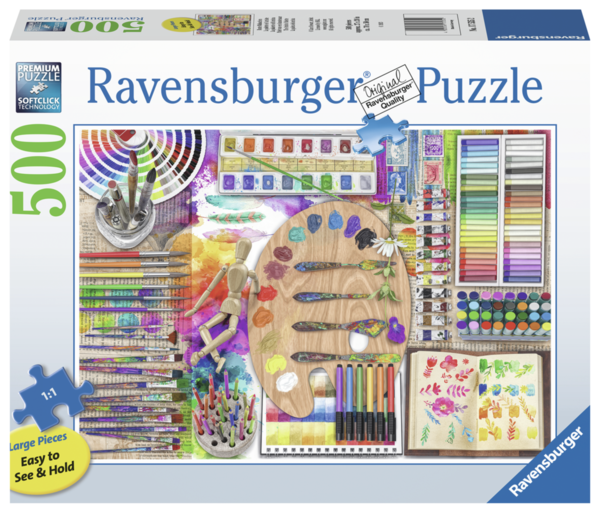 Ravensburger Puzzle 17535 - 500 Teile - Large - The Artist's Palette