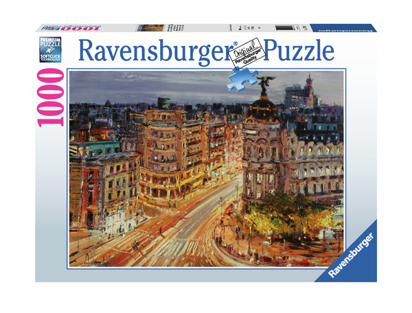 Ravensburger Puzzle 17325 - 1000 Teile - Paint of Gran Via Madrid