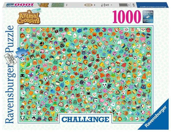 Ravensburger Puzzle 17454 - 1000 Teile - Challenge - Animal Crossing